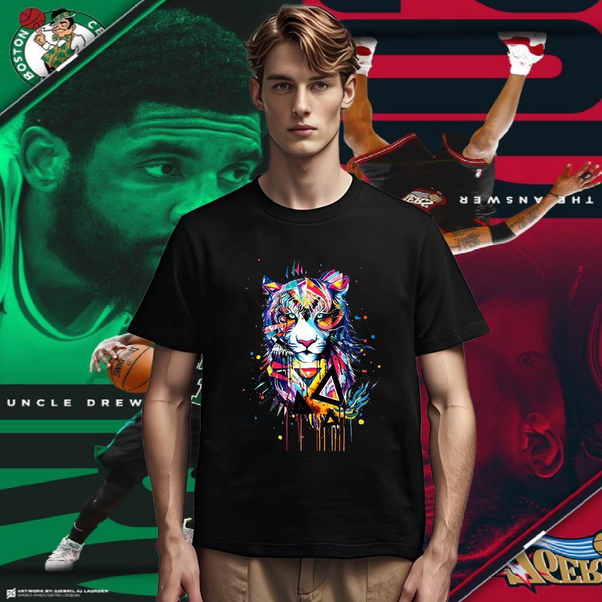 T-Shirts for Men 230g Cotton tiger Sport Breathable Soft Customized Print Mens Tshirts Fashion Designer Unisex Tops Tees