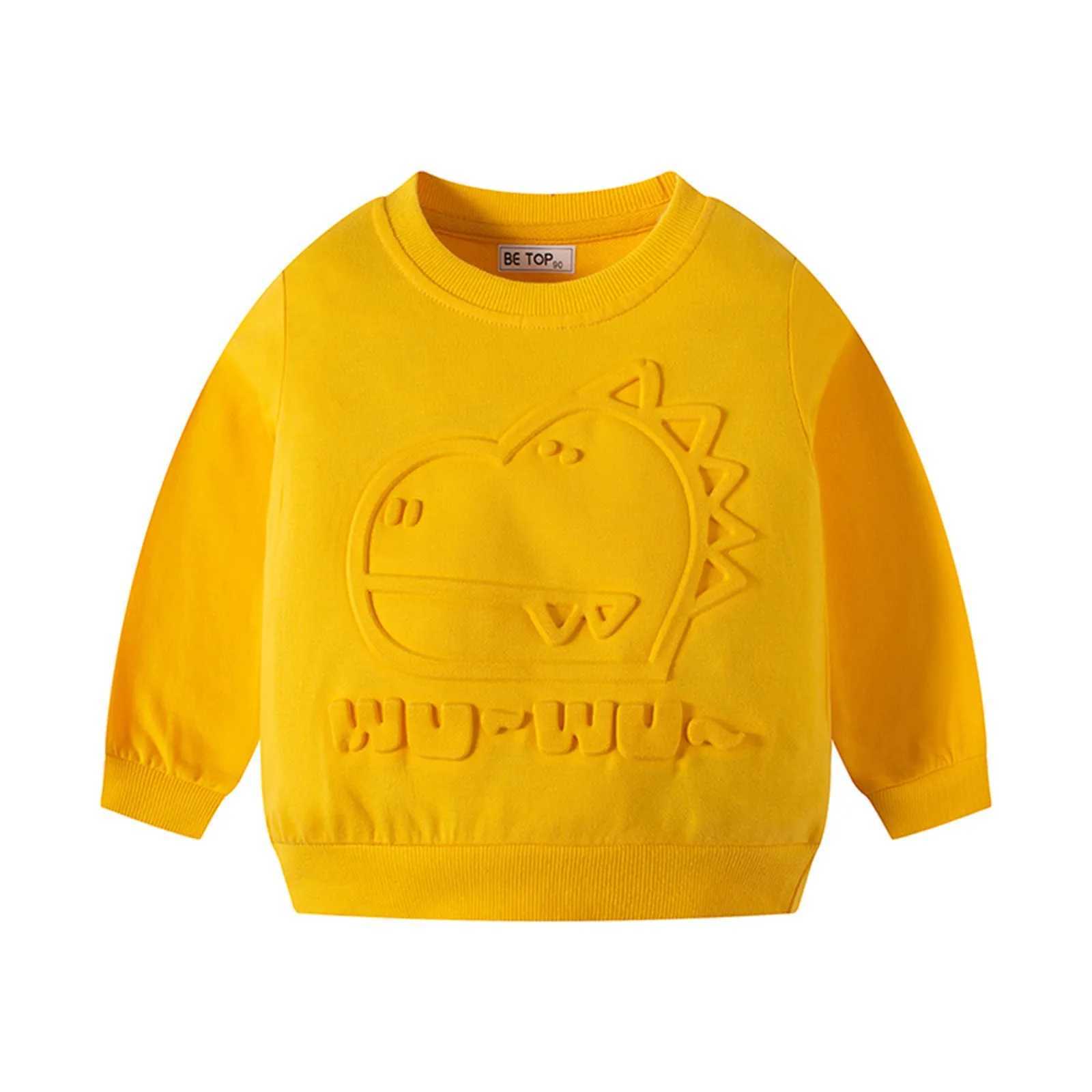 Kids Toddler Baby Girls Boys Autumn Winter Crew Neck Dinosaur Cartoon Print Cotton Long Sleeve Sweatshirt Hoodie Big Hood HoodieY240814