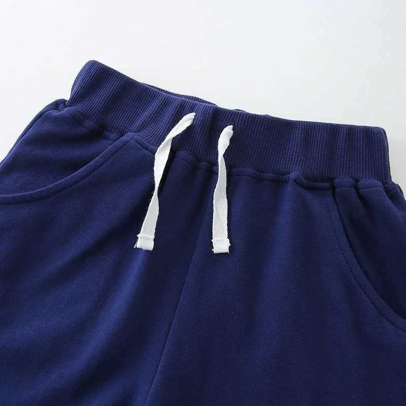 One piece summer boys casual knitted pure cotton solid color five cent shorts can be used for 2-7Y W240813