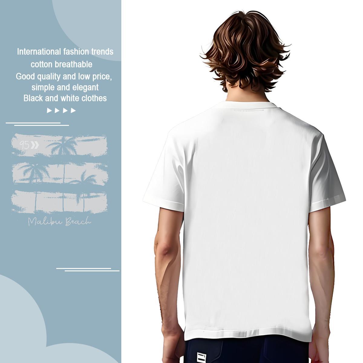 High Quality tree Mens T Shirts Street Casual Tshirts 100% Cotton 230g DIY Round Neck Short Sleeve Custom Printed Clothes