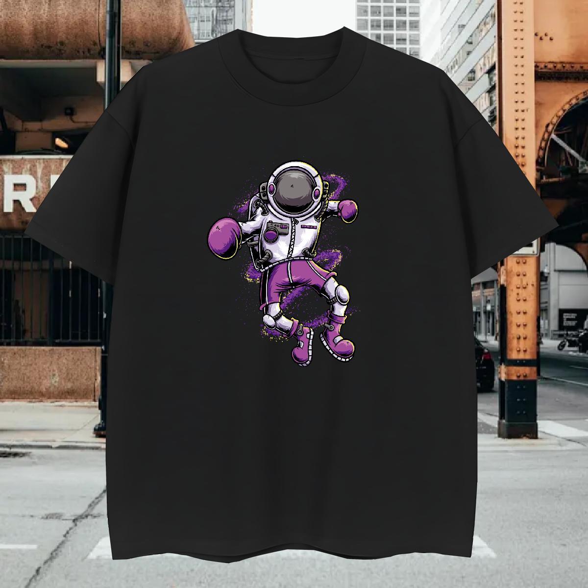 T Shirts Men 230g 100% Cotton universe Street Wear Breathable Crew Neck DIY Tshirts 2024 Summer Designer Tees