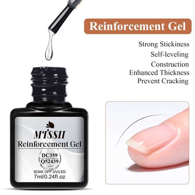 Mtssii 7ml Reinforcement Gel Nail Polish Function Gel Thick Base Gel Top Coat Transparent Soak Off UV LED Nail Art ManicureM240814
