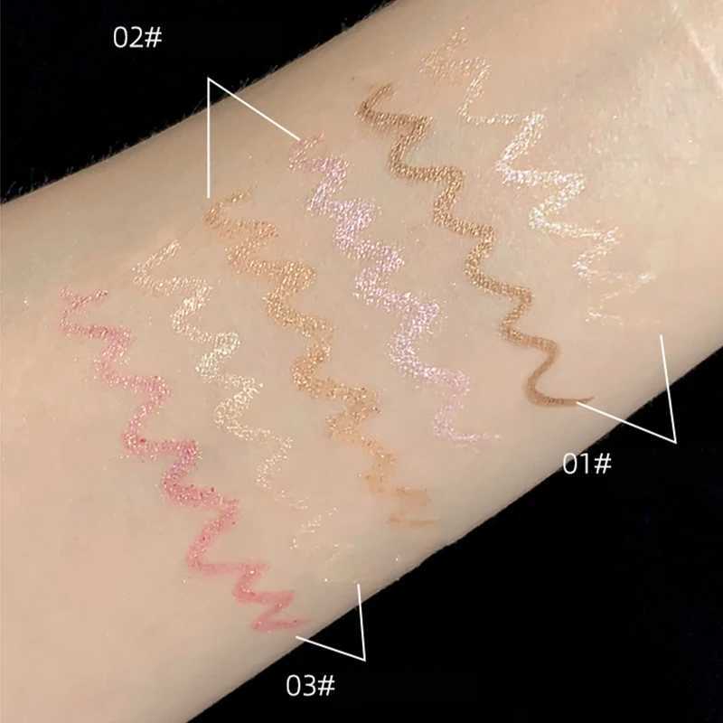 Double head Silkworm Eyeshadow Pen Lasting Waterproof and Not Blooming Shiny Pearlescent Eyeliner Gel Pen Eye Shadow Stick Y240813