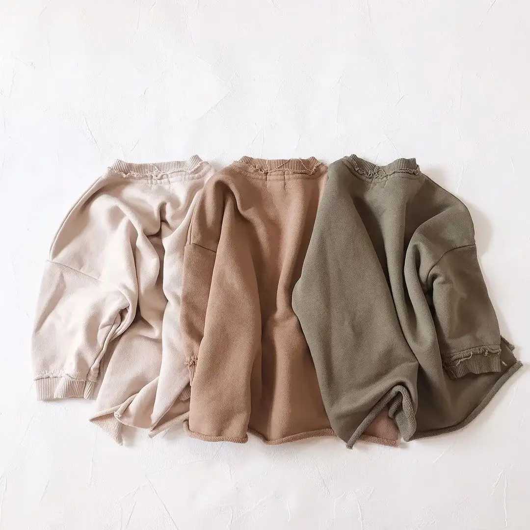 Spring New Sweatshirt Loose Fashion Long Sleeved Tops O-neck Children Baby Casual Hoodies Boys Clothing Toddler Sweater BlousesY240814