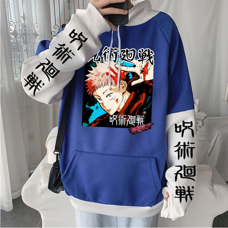Jujutsu Kaisen Unisex Haruku Japan Anime Yuuji Itadori Sweatshirt Long Sleeve Men Plus Size Autumn Winter Hoodies
