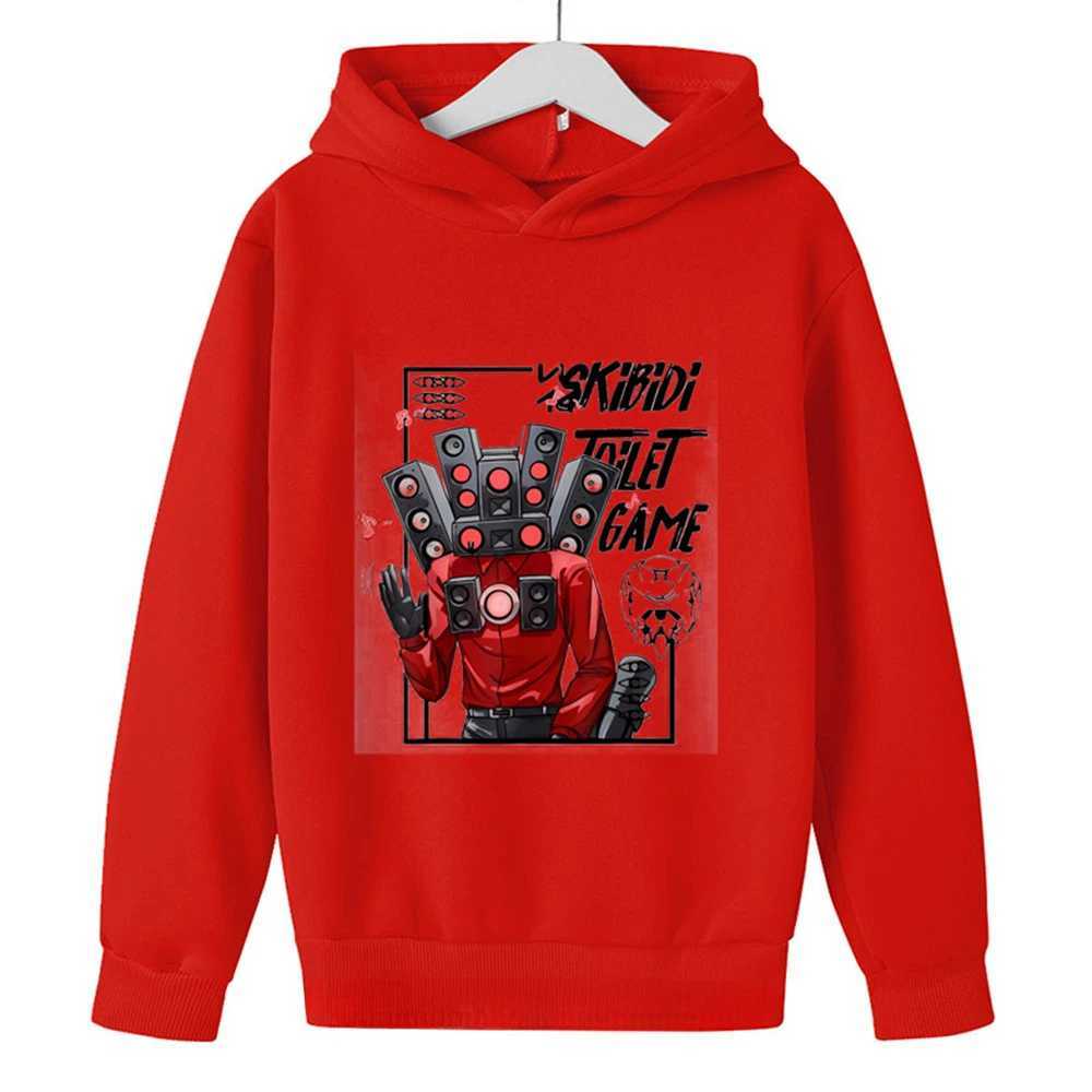 Skibidi Toilet Hoodie Hot Game Kids Cartoon Sweatshirts Tops Casual Boys Girls Pullovers Long Sleeve Children SportwearY240814