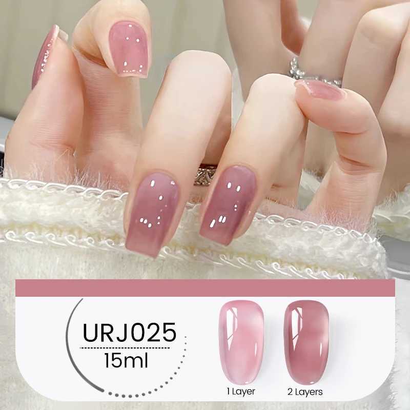 UR SUGAR 15ml Crystal Jelly Nude Pink Purple Gel Nail Polish Transparent Semi-permanent UV Gel Nail Art Soak Off Gel VarnishM240814