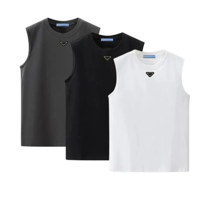 Designer Mens Vests High-quality Men's T-Shirts Sleeveless Vest Fashion Pure Cotton Fitness Running Sports Summer Loose Vest Tops