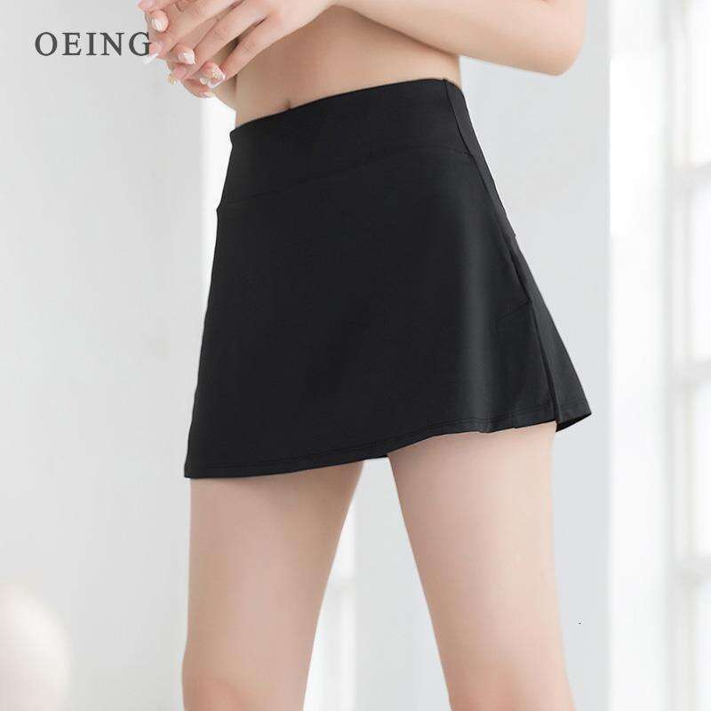 2 Women In 1 Running Sports Skirts Elastic Loose Quick Dry High Waist Golf Tennis Skorts Gym Yoga Shorts Fiess Sportswear wear