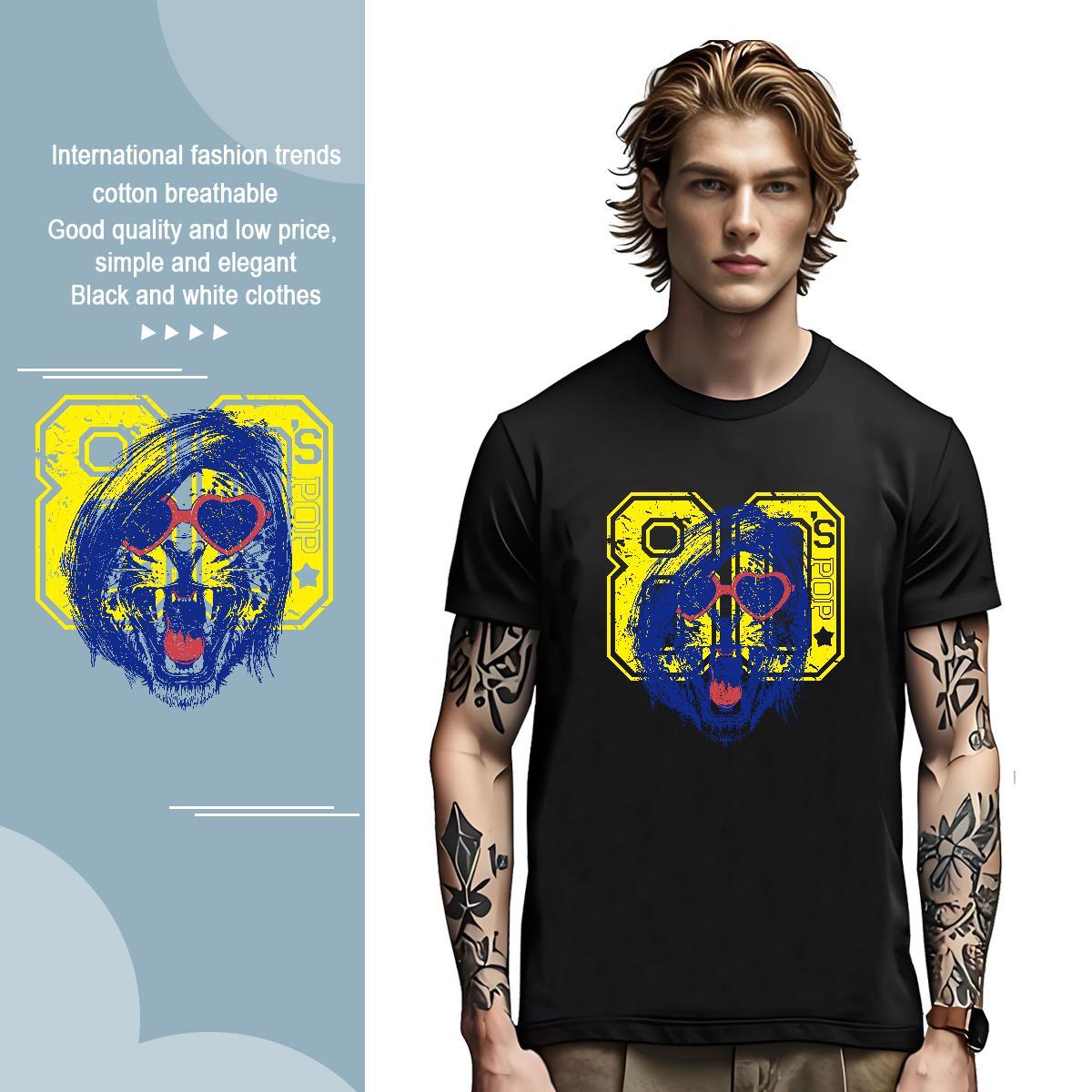 Soft T-Shirts for Men Crew Neck High Street Hip Hop Oversized 230g Pure Cotton Tshirt for Man Woman Casual New Tees Shirts