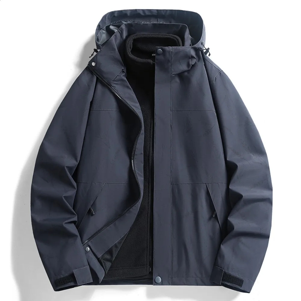 Spring and Autumn Mens Windproof Jacket Waterproof Lightweight Mountain Sport for Men Hooded Windbreaker Raincoat 240712