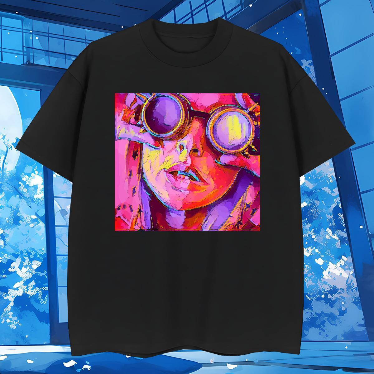 Comfortable portrait T-Shirts Street Men Tshirts 230g 100% Cotton New Designer Round Neck Short Sleeve Custom Printed Tee Shirt