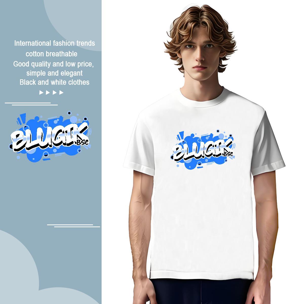 Popular letter Mens T Shirts Casual Daily Wear Mens Tshirts 100% Cotton 230g Fashion Design Breathable White Plus Size Tops