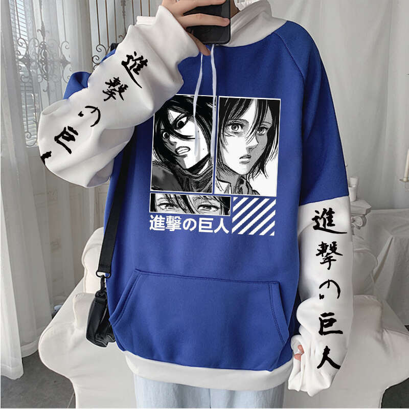 Hot Anime Attack On Titan Plus Size Hoodie Ackerman Mikasa Graphic Printed Hooded Men Women Sweatshirts Haruku Warm Streetwear