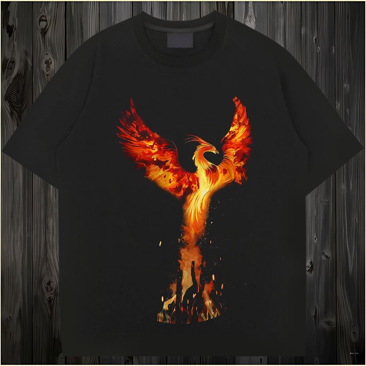 TOP Quality T Shirts Men bird Breathable Short Sleeve Spring Summer Custom Anime 230g 100% Cotton Men Tshirts Brand Tee Shirt