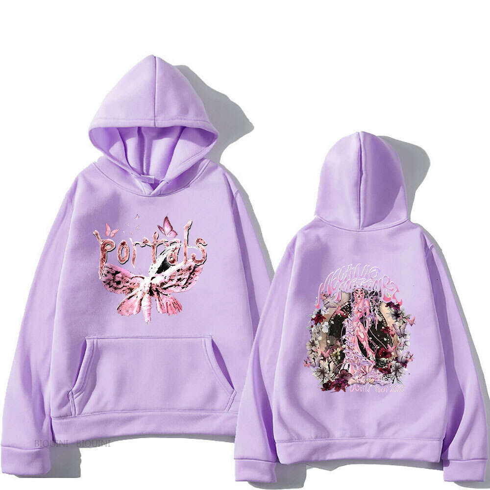 Melanie Martinez Portals Tour Hoodies Women Double Sided Printing Sweatshirts Popular Graphic Tops Casual Loose Soft Pullovers