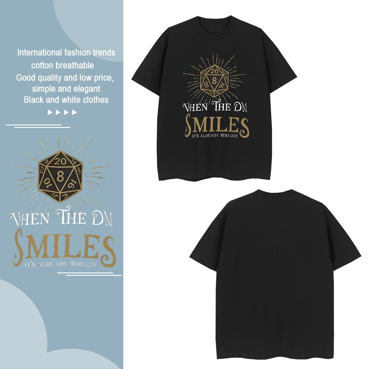 Comfortable letter T-Shirts Beach Tshirt for Man Woman 230g Cotton Brand Breathable Short Sleeve Custom Cartoon Polos
