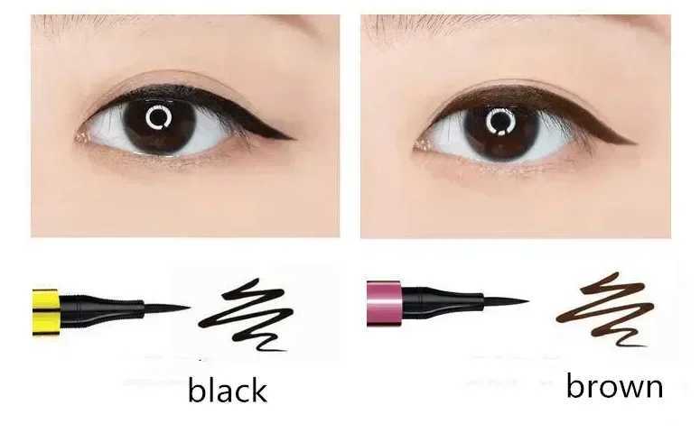 1PC Black Brown Waterproof Eyeliner Pencil Long-lasting Liquid Eye Liner Pen Pencil Make Up Tool Y240813