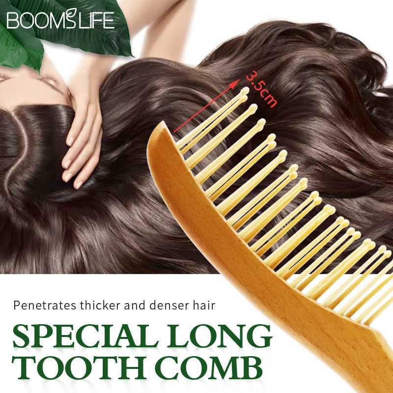 Wide toothed hair comb anti-static wooden comb used for hair styling chamfering hair brush female scalp massage brush used for hair care W240813
