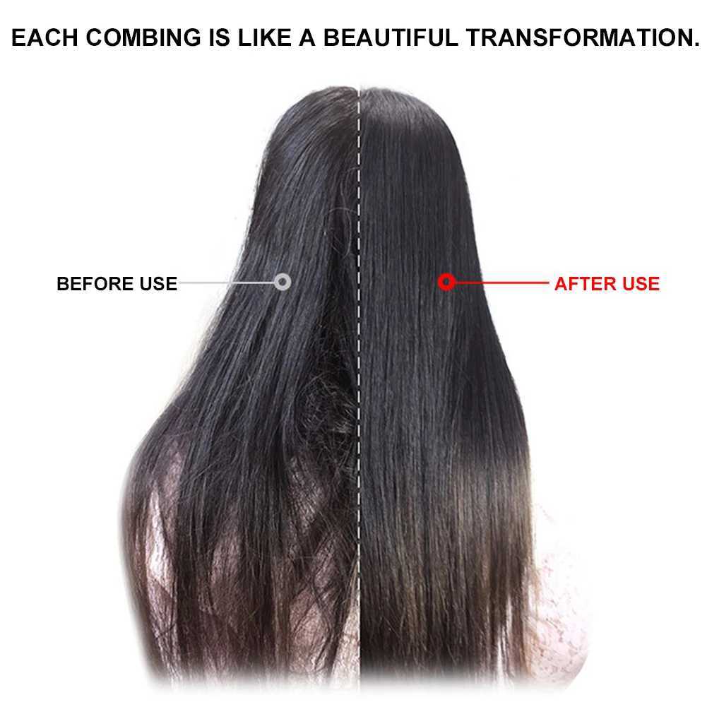Bamboo massage hair brush anti-static air cushion to reduce hair loss hair care styling combing hair accessories W240813