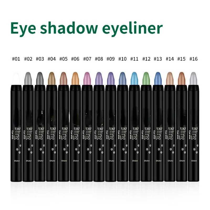 16 Color Pearl Eyeshadow Pencil Eyeliner Highlighter Stick Eyeliner Glue New Product Cosmeticos Y240813