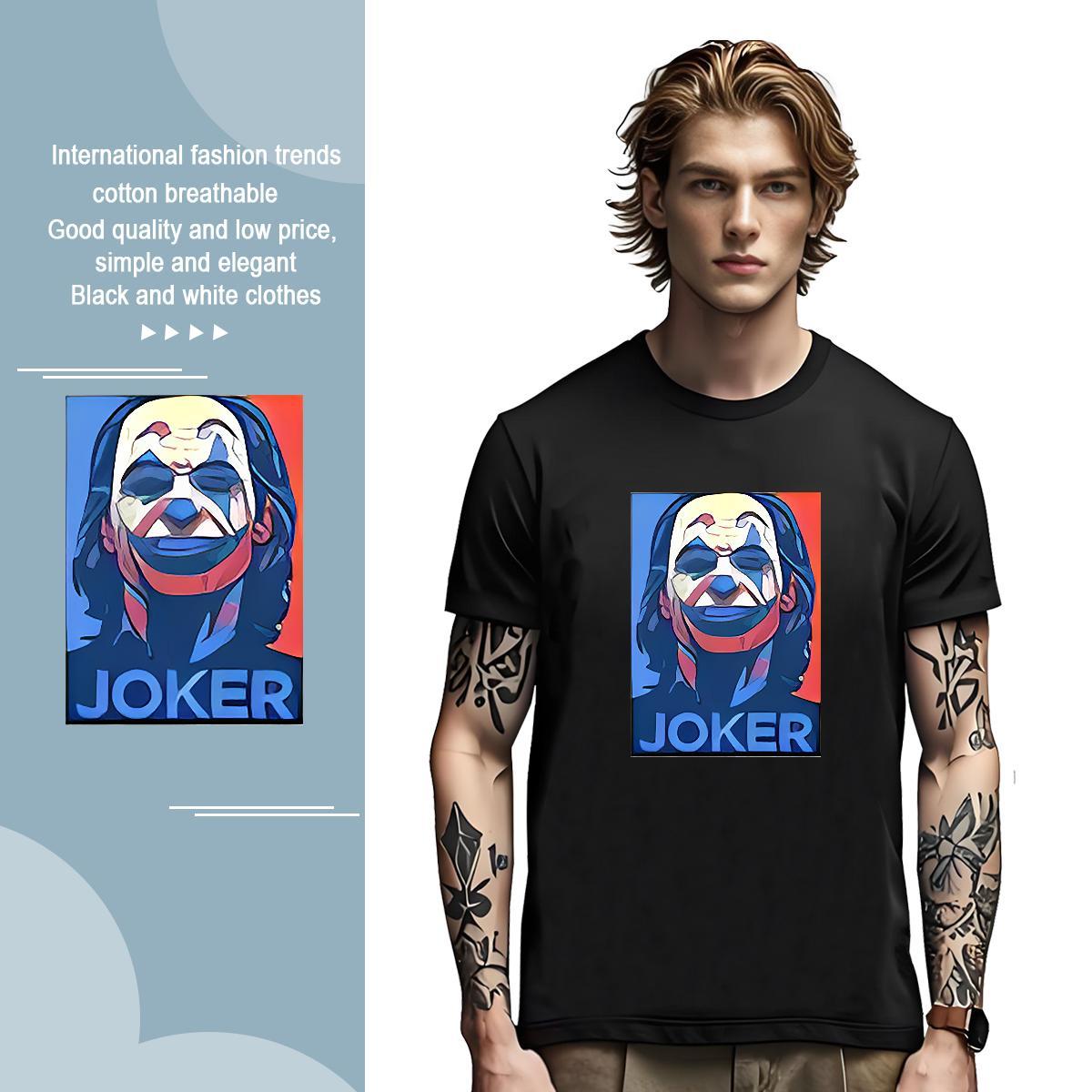 T Shirt For Man 230g Cotton Joker Sport O Neck Short Sleeves DIY Printed Men Tops Tees New Arrival Soft Wear