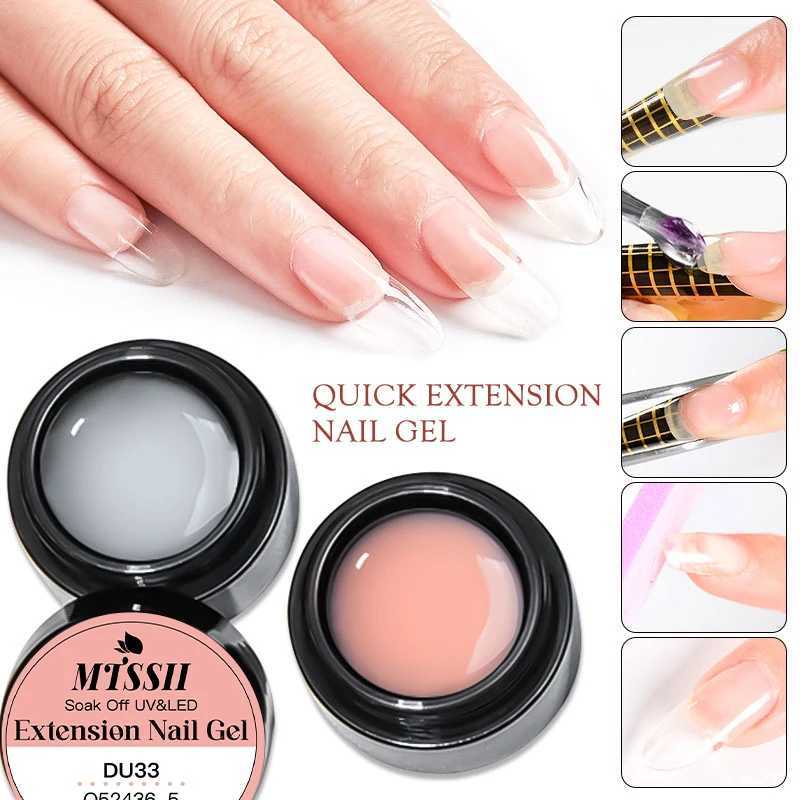 8ml Nude Milk White Extension Gel Quick Building French Style Semi Permanent Soak Off UV Nail Art Gel Polish Varnish ManicureM240814