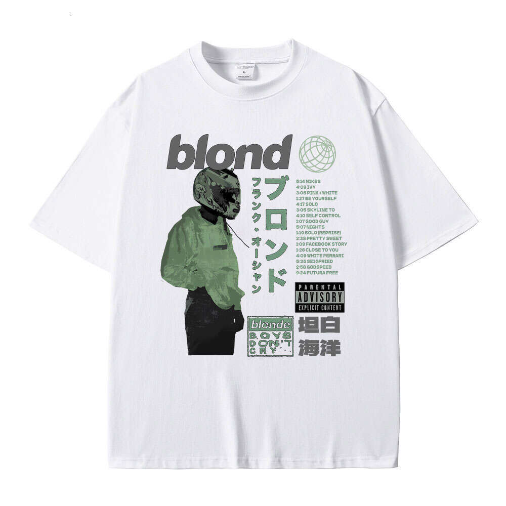 Frank Ocean Blond Manga Print T Shirts Men Women Blonde Hip Hop T-shirts Summer Comfortable Fashion Vintage Tees Clothes e -shirts ees s s