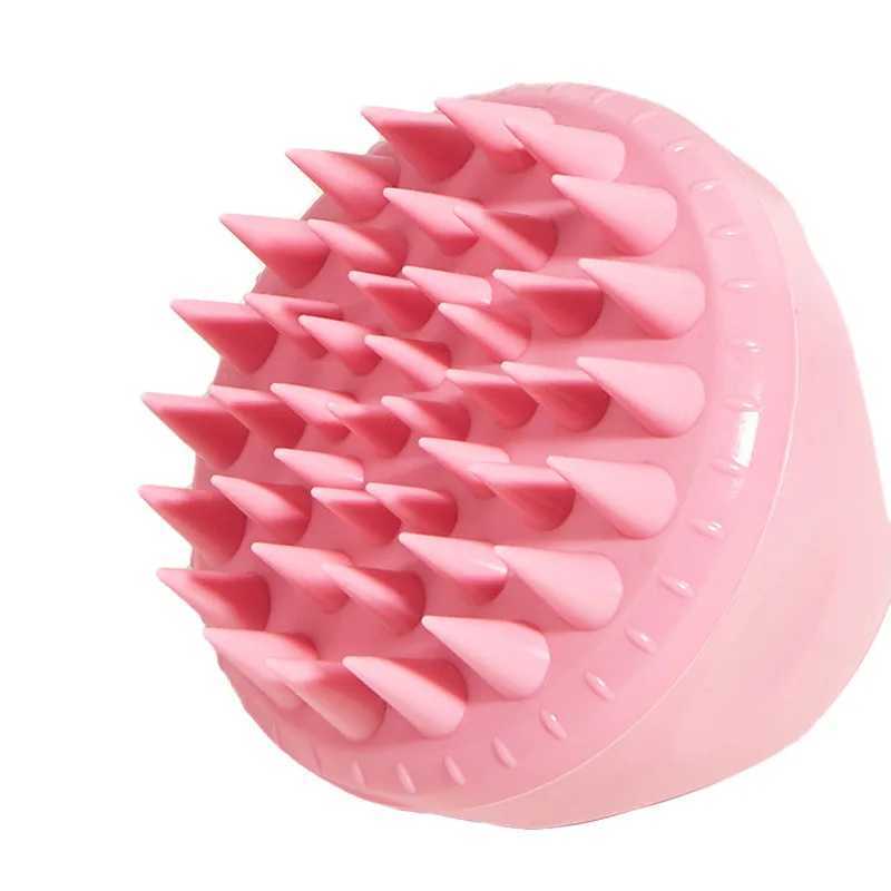 Massage comb silicone head body scalp brush shampoo magic degreasing brush wet dry hair combing tool W240813