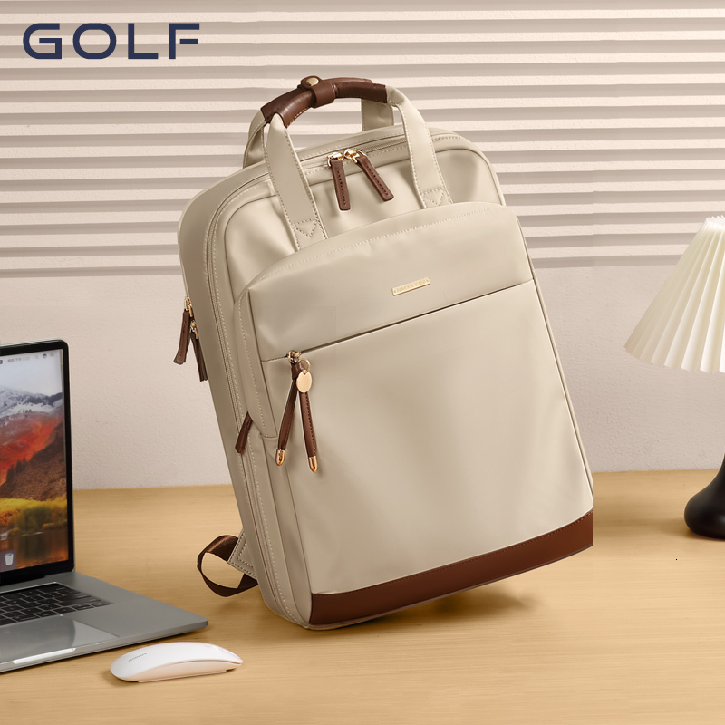 Womens Golf Backpack Large Capacity Casual Student Trend Canvas 240813
