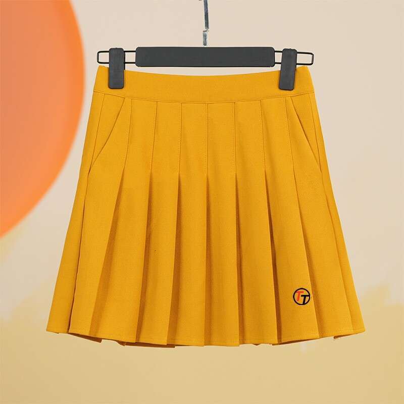 Women 2024 With Safety Pants Summer Fashion A-line Elastic Pleated Pockets Skirt Sport Golf Wear Ladies