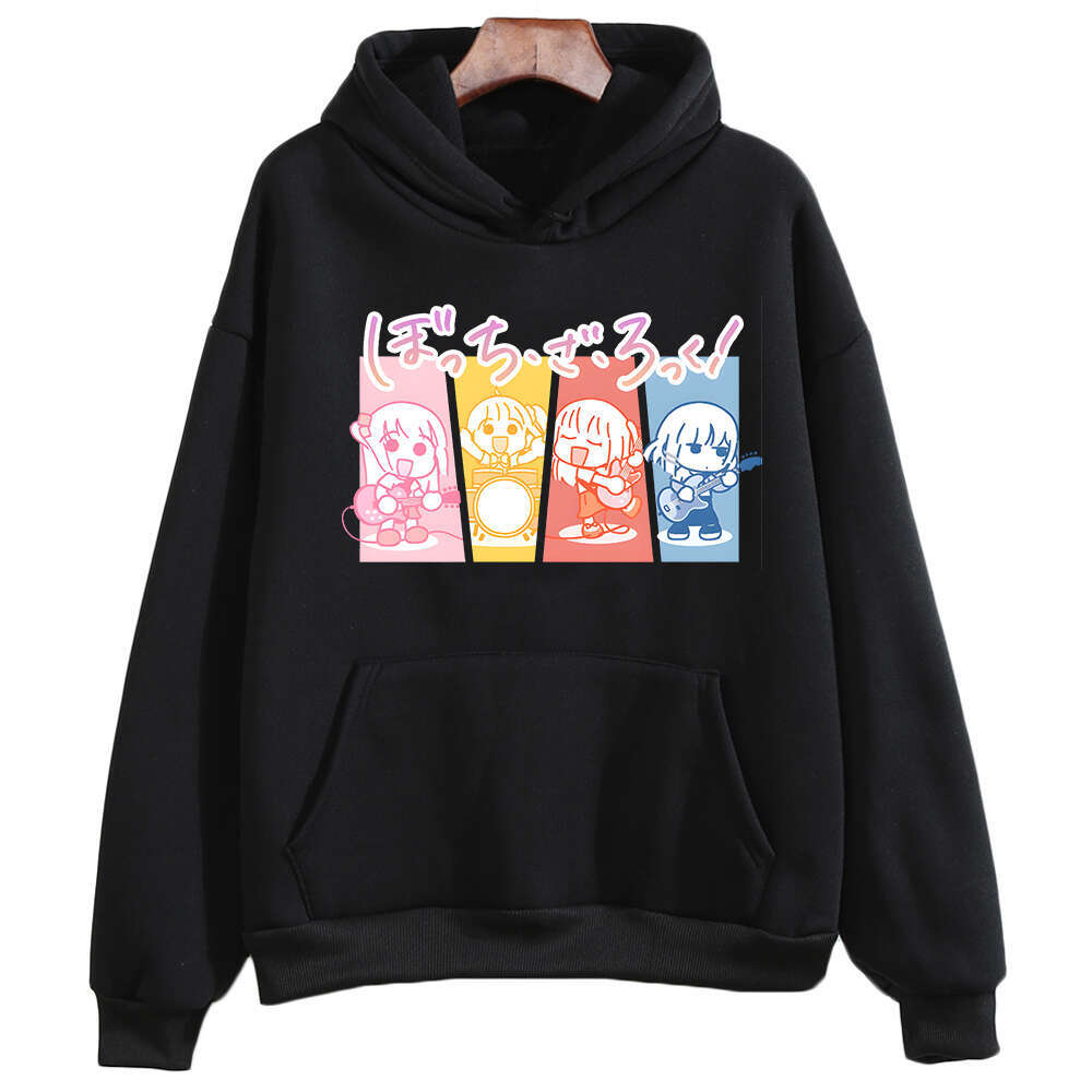 Women Anime Hoodies BOCCHI THE ROCK Hitori Gotou Graphic Printed Cartoon Plus Size Clothes Sweatshirt Female Sudaderas Hooded