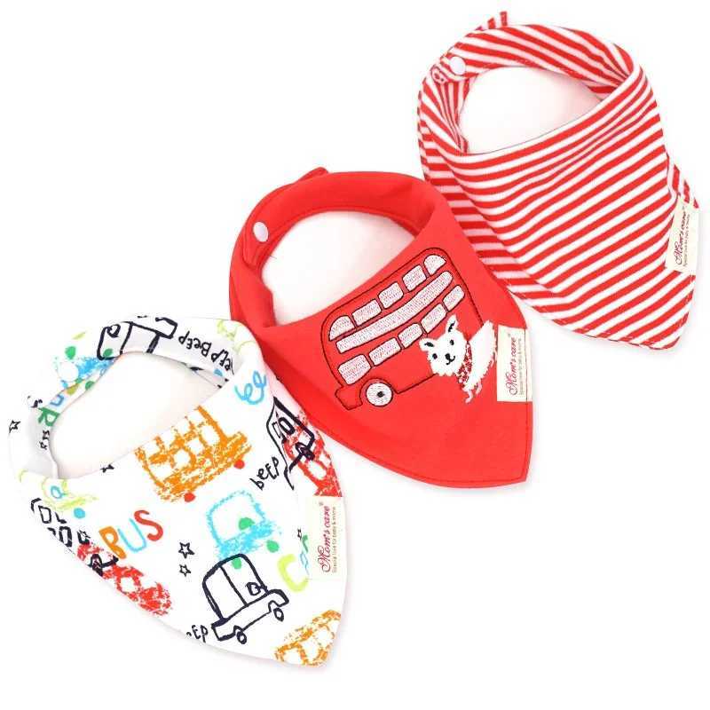 Bibs Burp Cloths 3pcs/lot4pcs/lot Baby Bibs Bandana 100% Cotton Cartoon Saliva Towel For Boys And Girls Newborn Infant Babadores Para Bebe KF531L4812