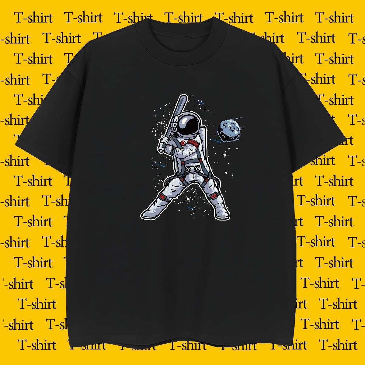 Mens T Shirts 230g 100% Cotton universe Street Wear O-Neck Short Sleeve Custom Printing Tshirts DIY Wholesale Tops Shirt