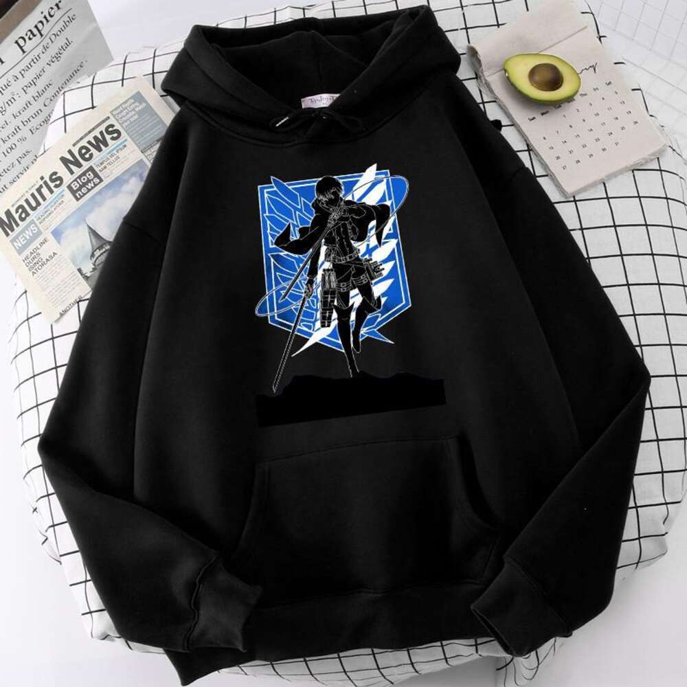 on Attack Titan Yeager Eren Anime Graphic Printed Hooded Plus Size Hoodie Men Women Sweatshirts Haruku Unisex Streetwear
