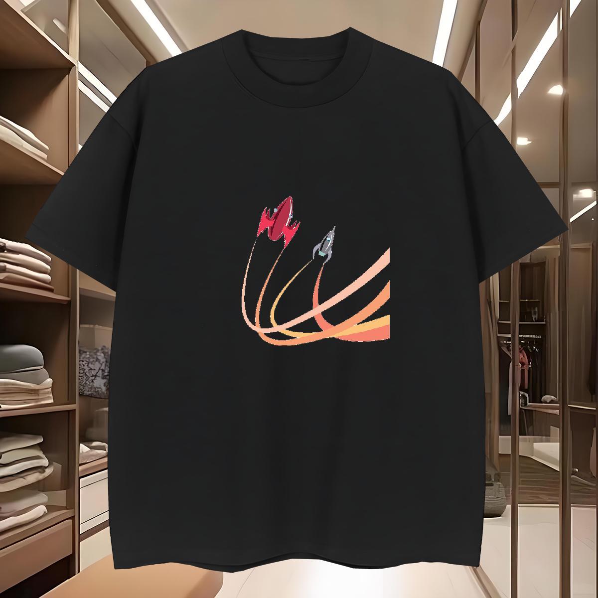 Man T Shirts 230g Cotton universe Home Outdoor Breathable Short Sleeve Customized Print Tshirts New Designer Loose Clothings