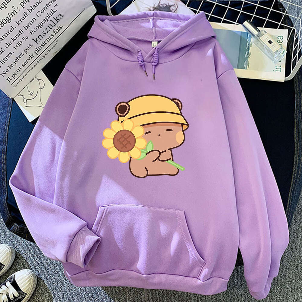 Bubu Dudu Suowers Hoodie Women Cut Graphic Sweatshirts Funny Kawaii Hoodies Plus Size Haruku Cartoon Casual Pullover s