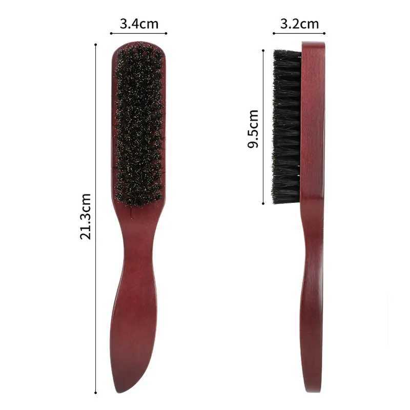 Professional soft bristled brush wood beard brush barber shaving brush mens beard comb hair comb set hair comb set shaving tools W240813