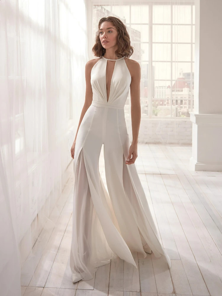 Summer Womens Sexy Deep V Neck Jumpsuit Casual Pants Jump Suits for Women White Jumpsuit Birthday Outfits for Women 240813