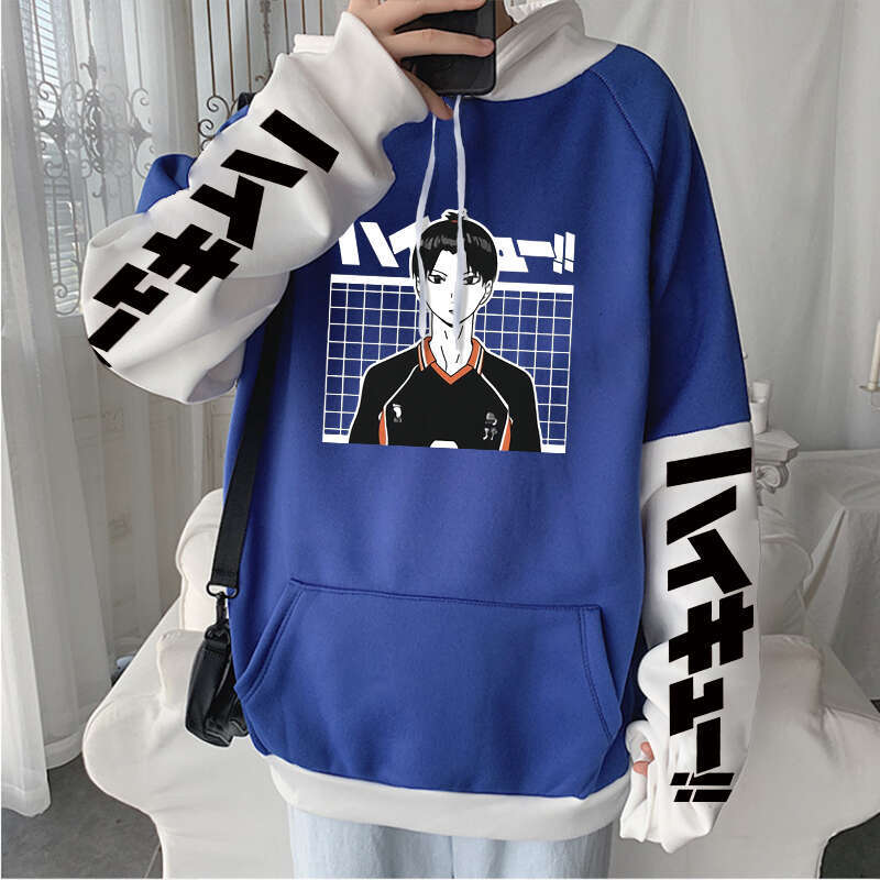 Anime Haikyuu Haruku Kawaii Volleyball Junior Tobio Kageyama Manga Hoodies Long Sleeve Unisex Oversized Winter Warm Sweatshirt