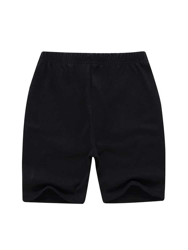 LJMOFA 5-12Y Childrens New Summer Cool Mens Casual Pants with Elastic Waist Fashionable and Comfortable Cotton Sports Shorts D303 W240813
