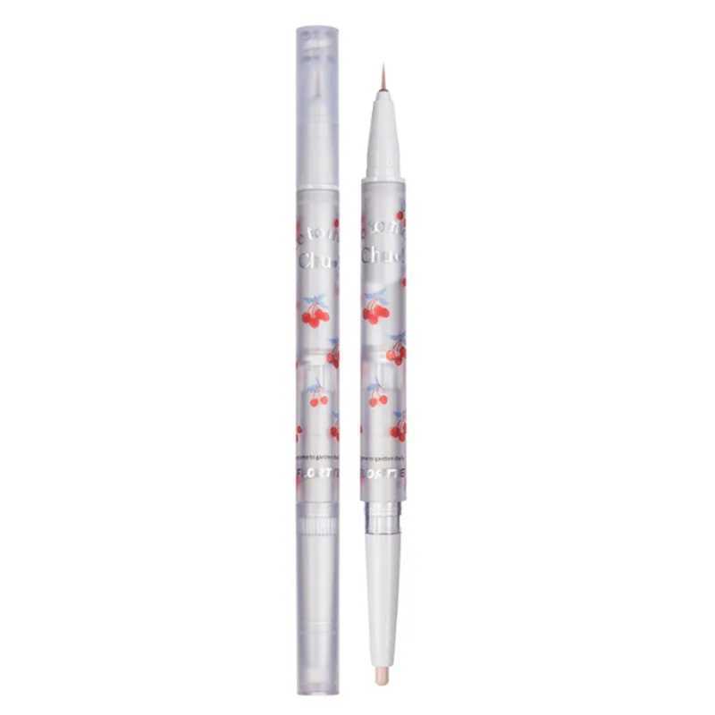 FLORTTE Double Head Eyeshadow Eyeliner Silkworm Stick Matte Pearl Glitter Eye Shadow Liner Pencil Highlighter Pen Eyes Makeup Y240813