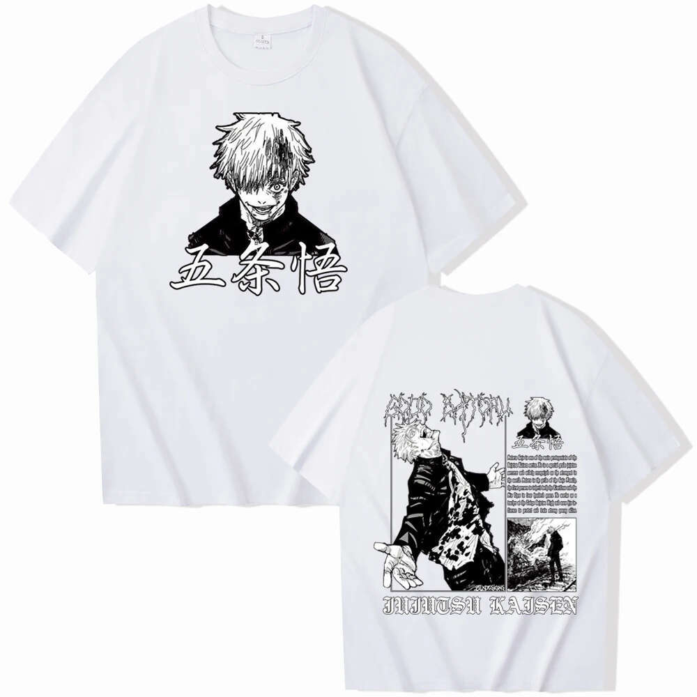 Jujutsu Anime Kaisen T Shirt Satoru Gojo Graphic Printed T-shirt Haruku Hot Manga Men Women Plus Size Prevalent Tshirts -shirt shirts