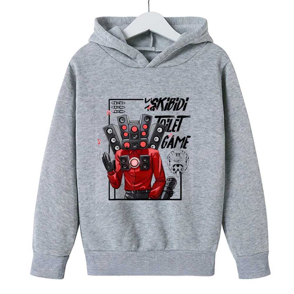 Skibidi Toilet Hoodie Hot Game Kids Cartoon Sweatshirts Tops Casual Boys Girls Pullovers Long Sleeve Children SportwearY240814