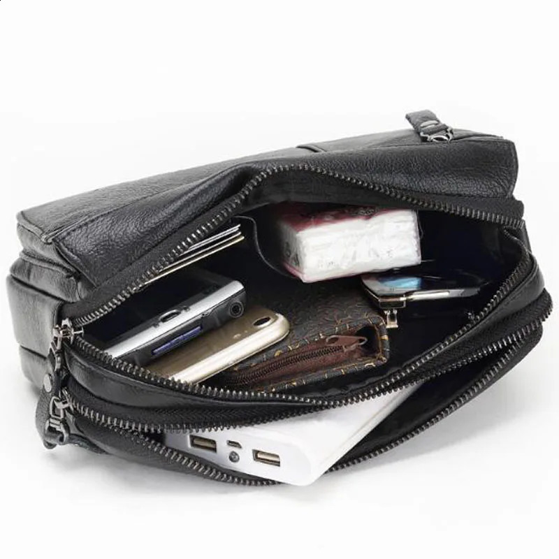 Genuine leather mens wallet business clutch wallet genuine leather wallet 240816