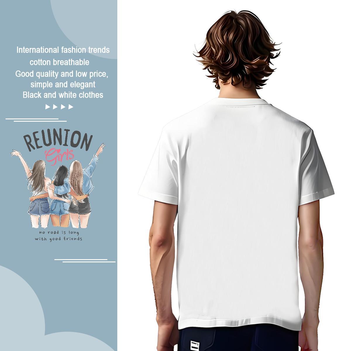 TOP Quality person T Shirt For Man Street Tshirts 230g Cotton Stylist Crew Neck Custom Anime Tops