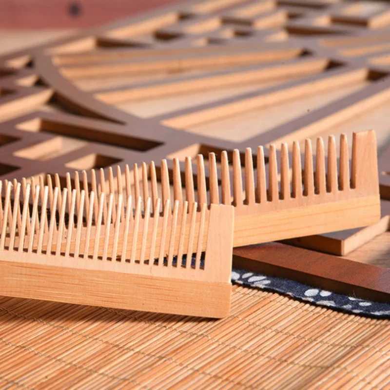 1 small wooden comb massage wooden comb smooth hair scalp comb hair care massage bamboo hair portable wooden comb W240813