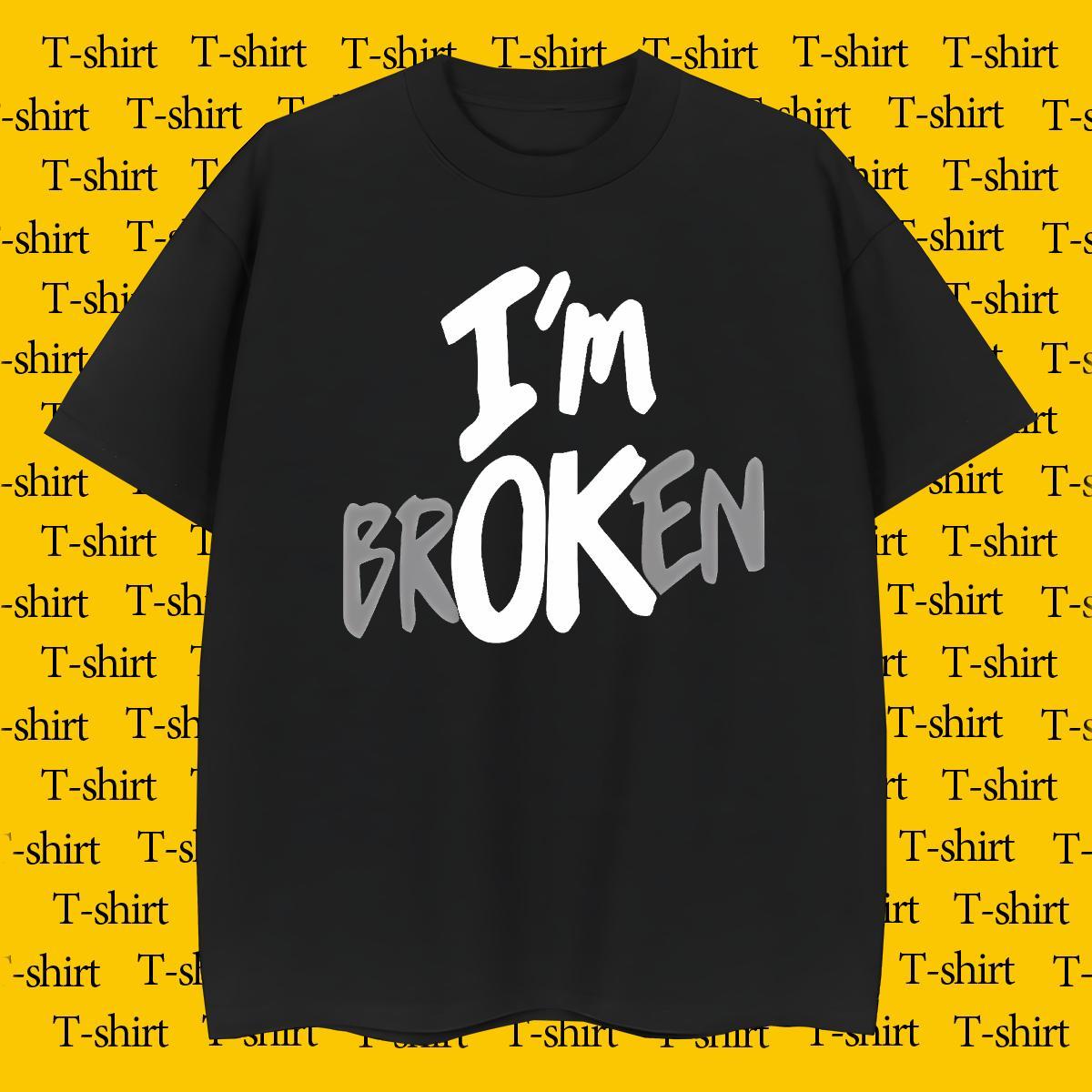 Cool letter T Shirts Men Spring Summer Men Tshirts 100% Cotton 230g 2024 New Breathable Short Sleeve Anime Print Top Tees