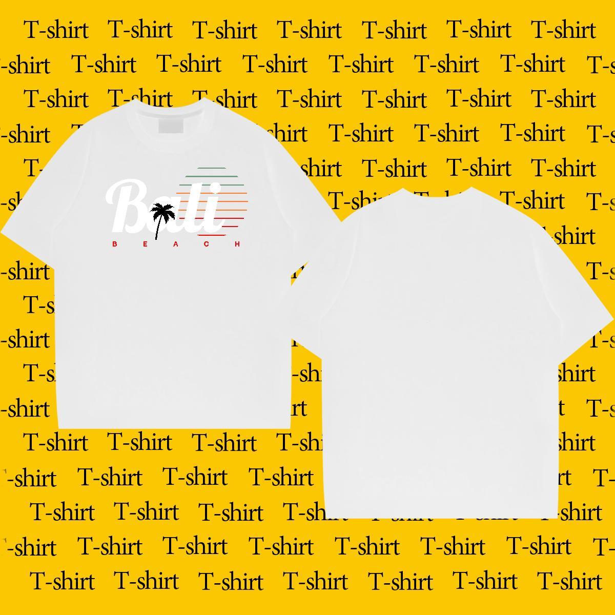 Popular Men Tops Tees Home Outdoor 230g Cotton Black White O Neck Short Sleeves letter Mens T Shirts Casual New Polos