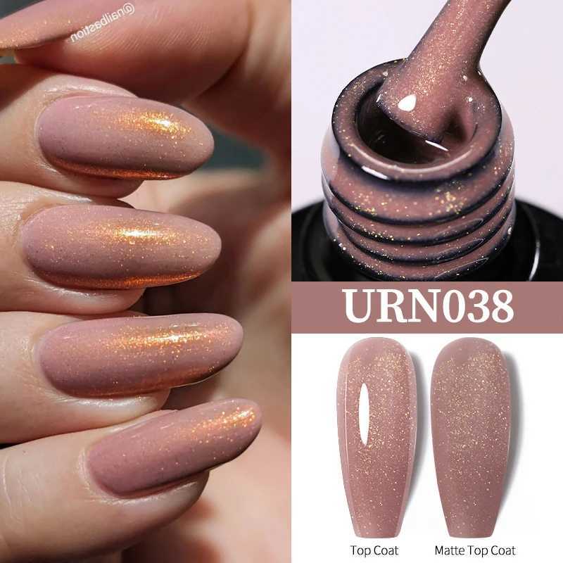 UR SUGAR 7.5ml Silver Glitter Nail Gel Polish Summer Laser Gold Sequins Manicure Semi Permanent Soak Off Nail Art Gel VarnishM240814